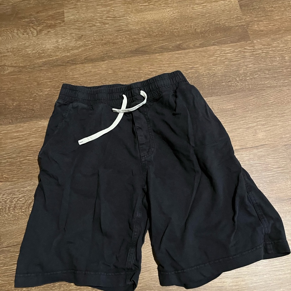 Uniqlo Black Beach Shorts with Adjustable waist